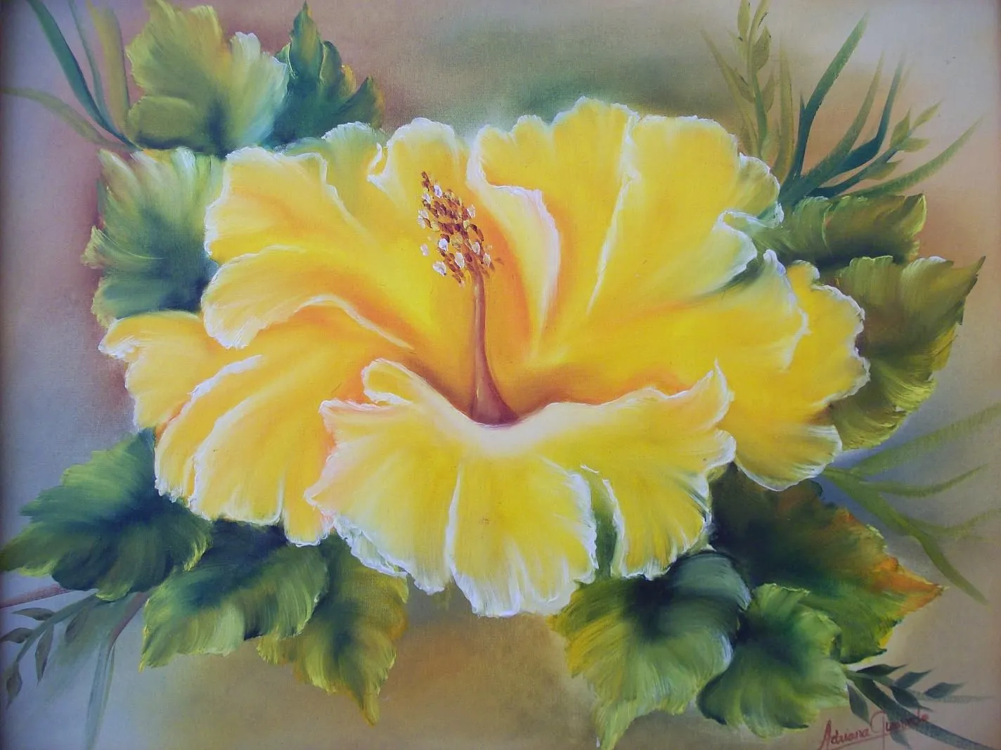 Flores pintadas al oleo cuadros - Imagui