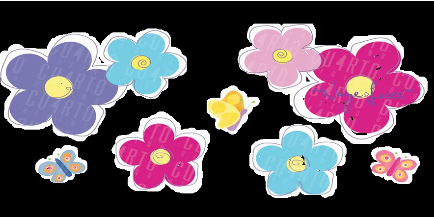 Flores en caricatura png - Imagui