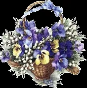 de flores y las pongo en esta cesta tan bonita de flores y las pongo en esta cesta tan bonita