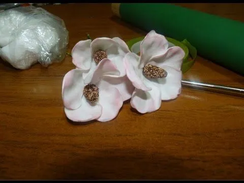 Flores en porcelana fría/ pasta francesa/ pasta flexible - YouTube