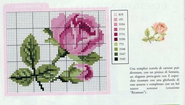 Graficos de flores en punto de cruz gratis - Imagui