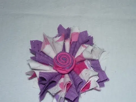 flores con retazos de tela para accesorios paso a paso No.059 ... flores con retazos de tela para accesorios paso a paso No.059 ...