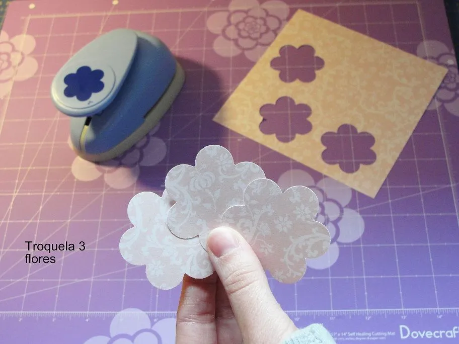 Cómo hacer flores scrapbook de papel, paso a paso. Tutorial ... Cómo hacer flores scrapbook de papel, paso a paso. Tutorial ...