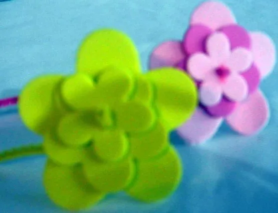 Flores con foami faciles - Imagui