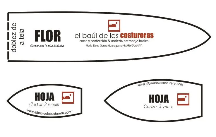 Flores sencillas de tela | EL BAÚL DE LAS COSTURERAS Flores sencillas de tela | EL BAÚL DE LAS COSTURERAS