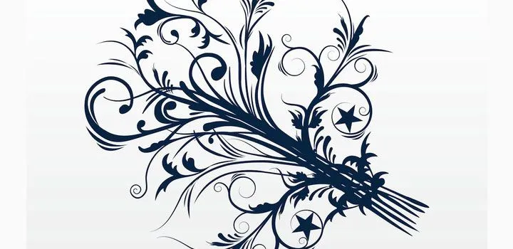 Grecas de flores vectorizadas - Imagui