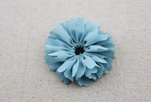 Flores de tela paso a paso para el cabello - Imagui Flores de tela paso a paso para el cabello - Imagui
