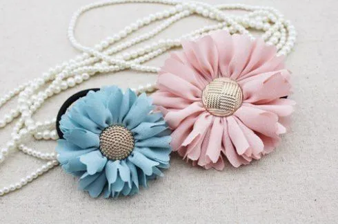 Como hacer flores de tela paso a paso para el pelo - Imagui Como hacer flores de tela paso a paso para el pelo - Imagui