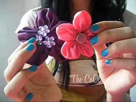 Flores de tela, super fácil! :) - YouTube