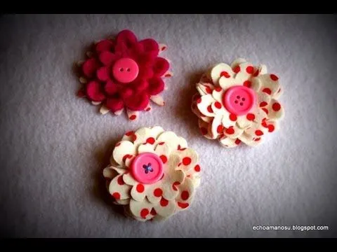 COMO HACER FLORES DE TELA - YouTube