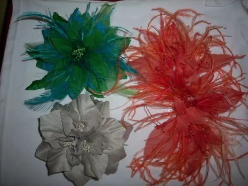 Flores con telas - Imagui