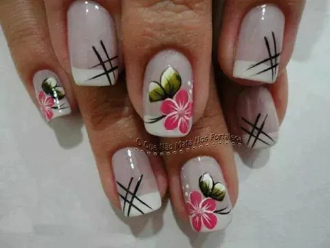 Flores | uñas lindas | Pinterest