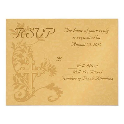 Flourish de la cruz de CustomInvites que casa la t Comunicado ...