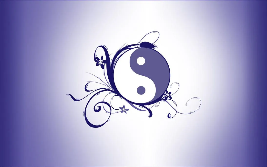 Flower Yin Yang Wallpaper by airelon on DeviantArt Flower Yin Yang Wallpaper by airelon on DeviantArt