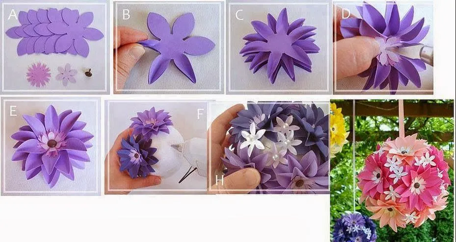 Flowers"...: Tutorial Para Hacer Flores De Papel