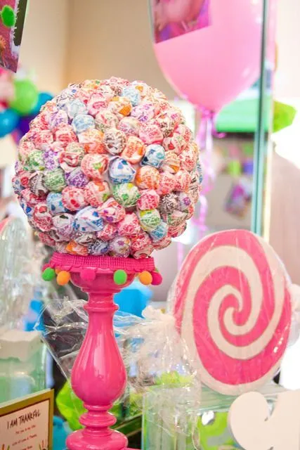A foam ball from the craft store and a bag a dum dums can make a ...