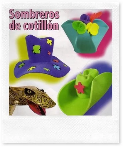 foami: moldes varios de sombreros para disfraz - Disfraz casero foami: moldes varios de sombreros para disfraz - Disfraz casero