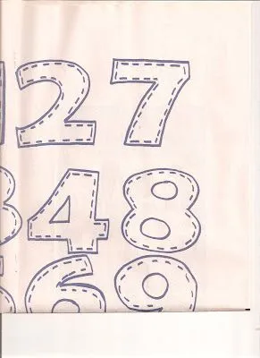 Numeros en foami - Imagui