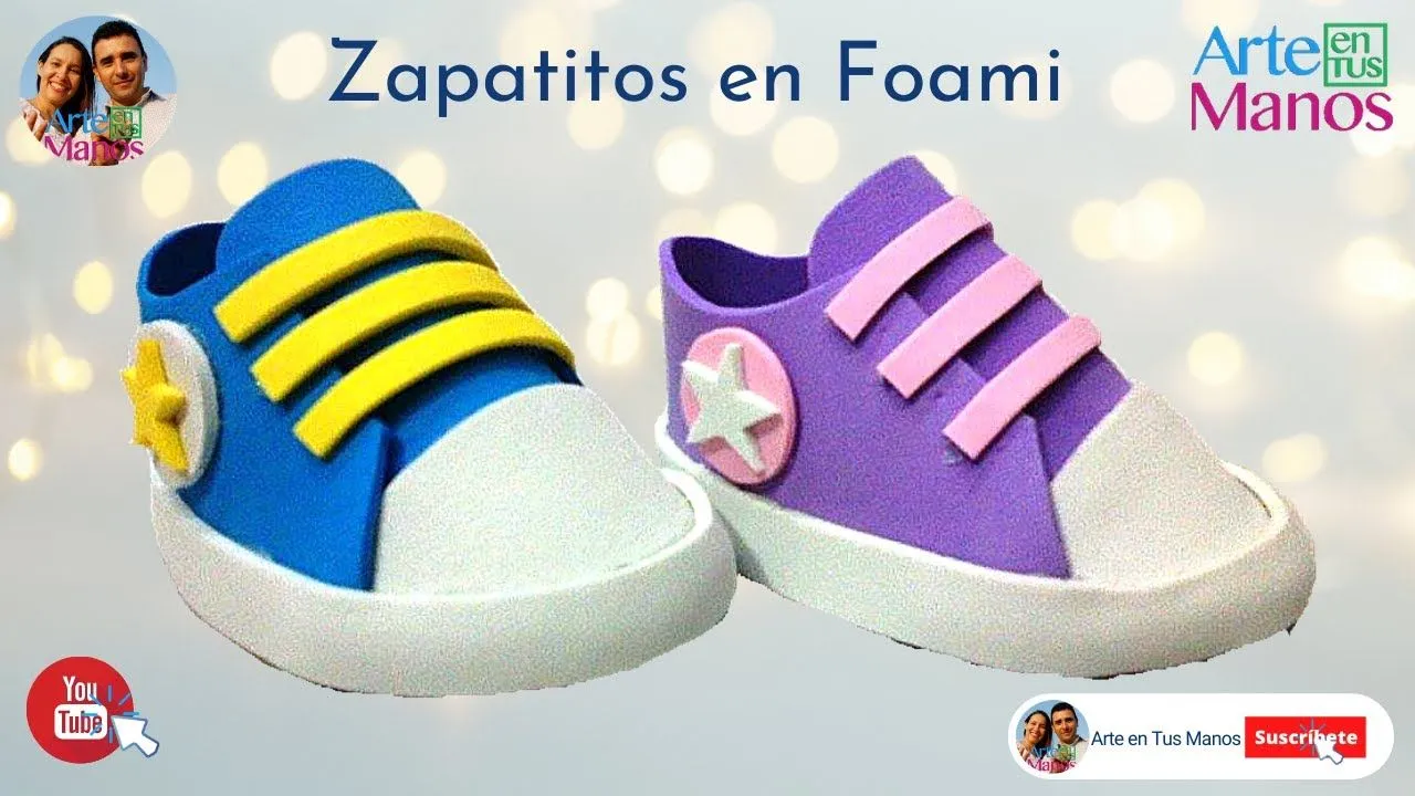 Foami or shoes made in Goma Eva Baby Shower - YouTube Foami or shoes made in Goma Eva Baby Shower - YouTube