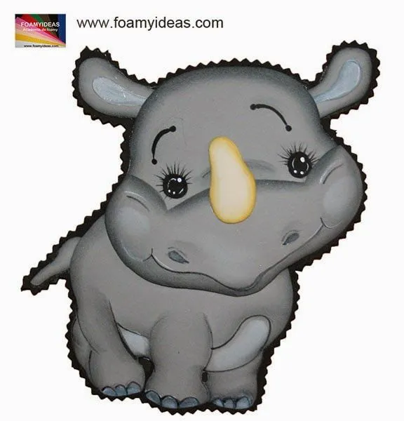 FOAMYIDEAS: Animales de selva en foamy