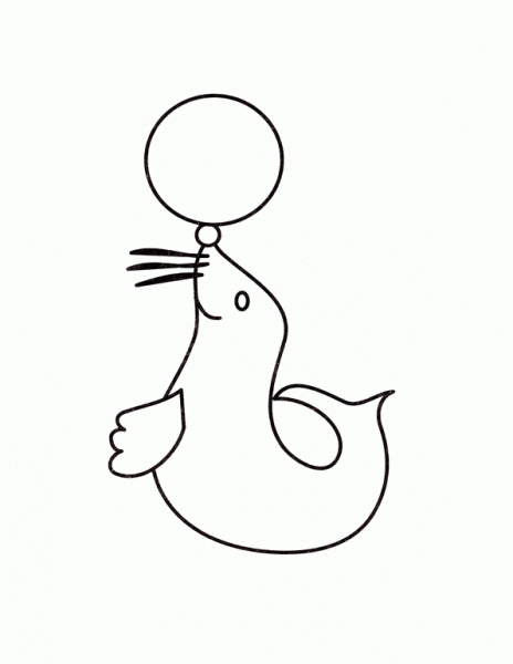 foca | Dibujos y juegos, para pintar y colorear