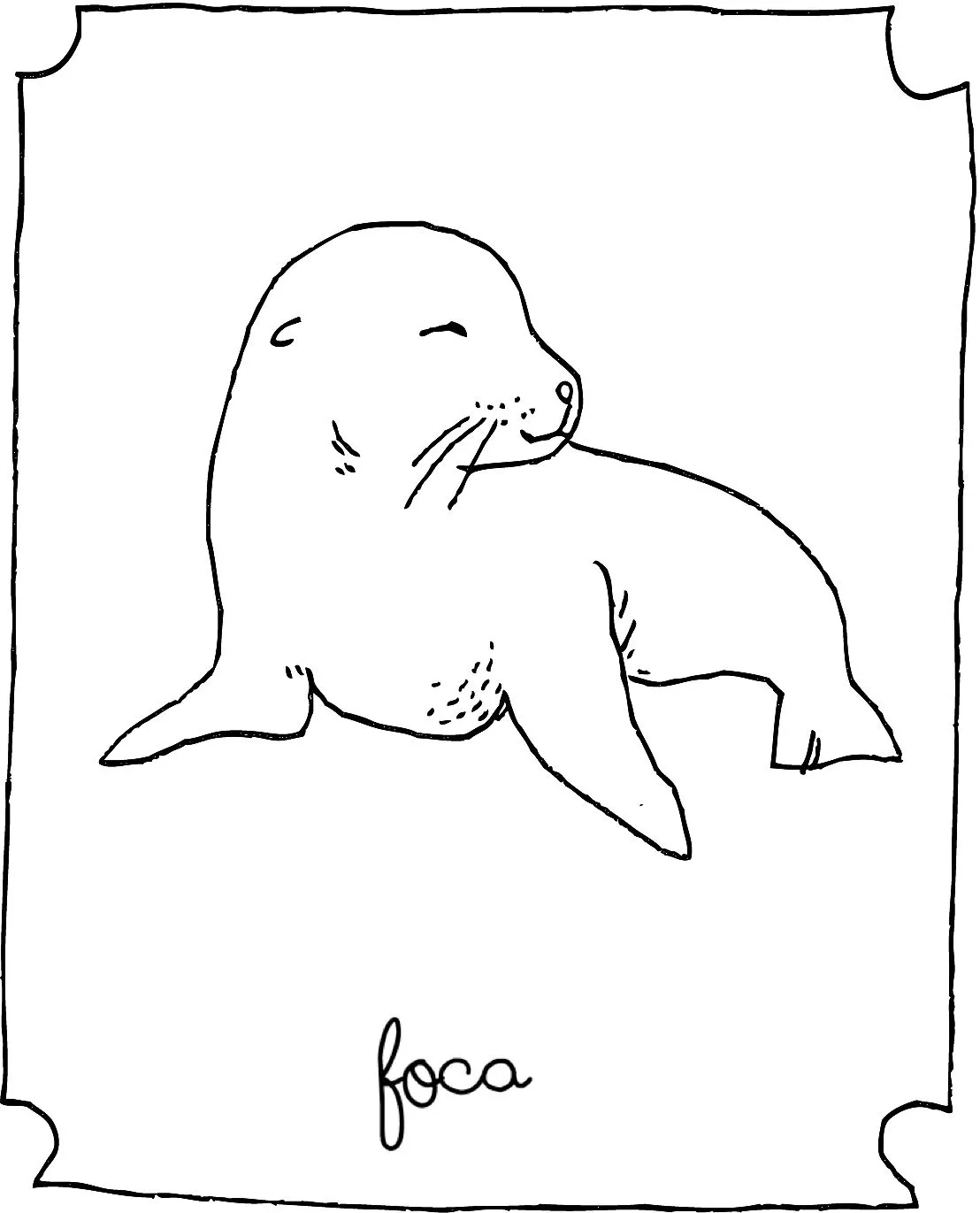 focas para% Colouring Pages