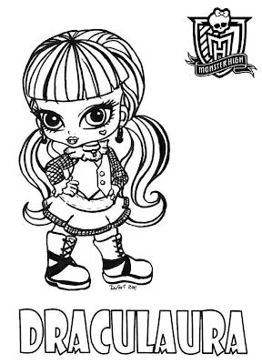 fofocas monster high: DESENHO DA DRACULAURA BEBE !!!