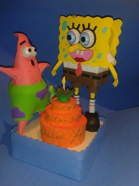 Fofucha de Bob esponja y patricio se van de cumpleaños Elena ... Fofucha de Bob esponja y patricio se van de cumpleaños Elena ...
