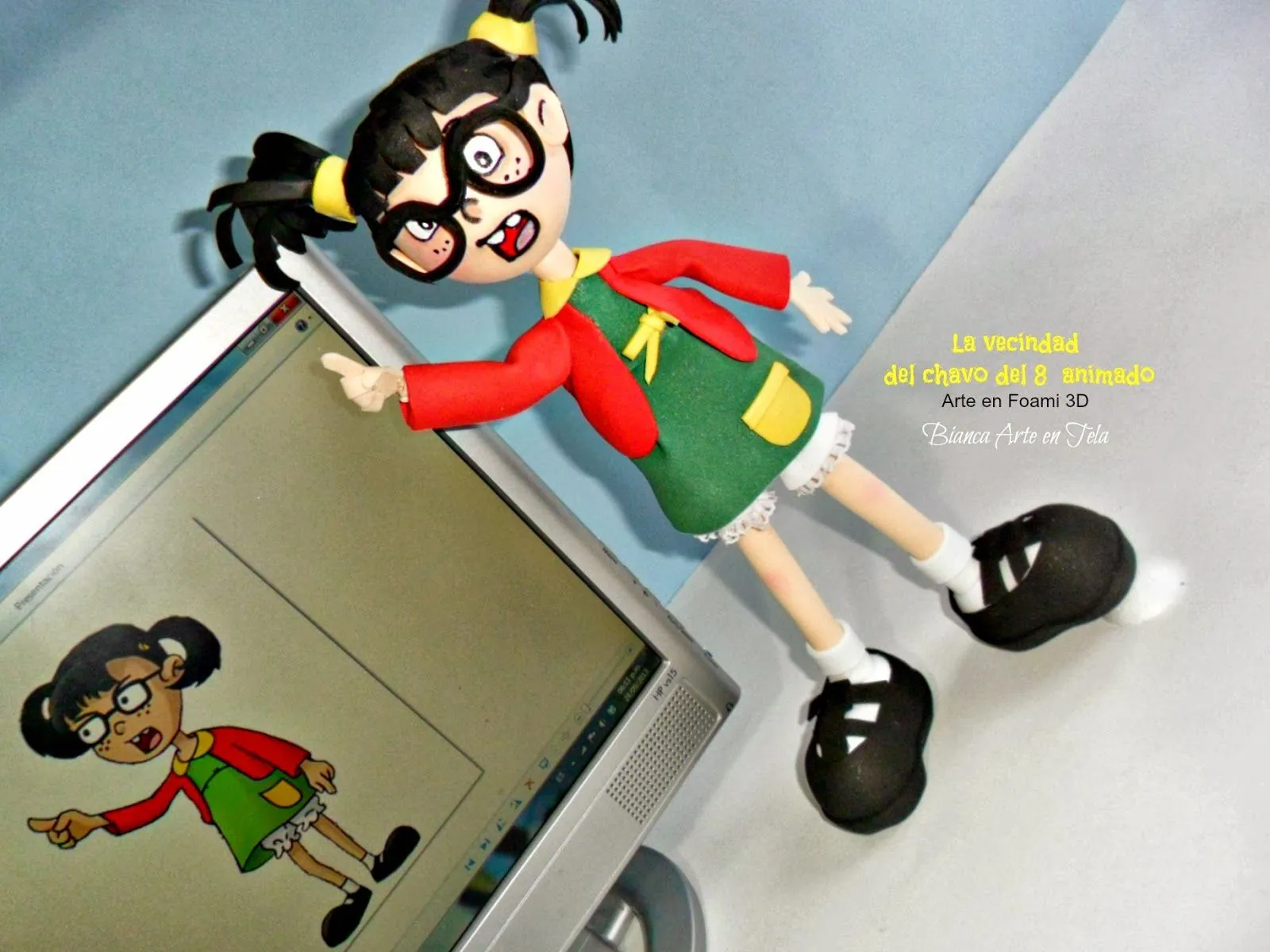 FOFUCHA DE LA CHILINDRINA ANIMADA, EN FOAMI 3D | Bianca Arte en Tela