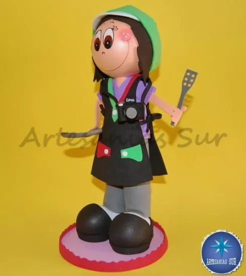 fofucha cocinera personalizada goma eva,silicona foamy 3d ... fofucha cocinera personalizada goma eva,silicona foamy 3d ...