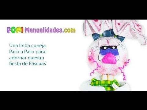 Como hacer una Fofucha Coneja en Fomi, Goma Eva o Foami (1/2 ...