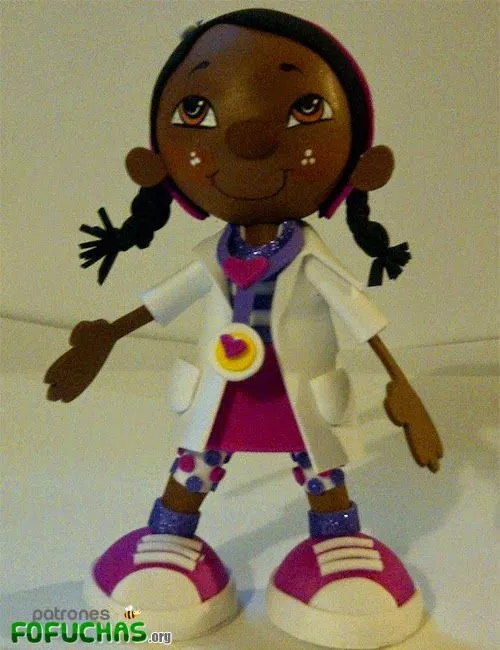 Fofucha Doctora Juguetes | Patrones Fofuchas Fofucha Doctora Juguetes | Patrones Fofuchas