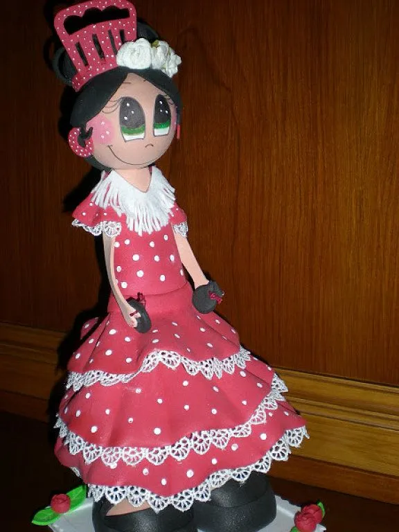 fofucha flamenca | Aprender manualidades es facilisimo. fofucha flamenca | Aprender manualidades es facilisimo.