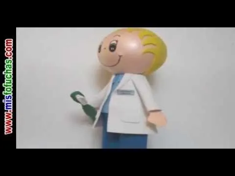 Cómo hacer fofucha en foamy odontóloga o dentista Accesorio ... Cómo hacer fofucha en foamy odontóloga o dentista Accesorio ...
