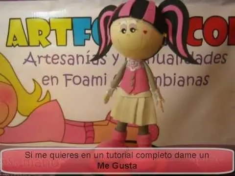 FOFUCHA MONSTER HIGH DRACULAURA EN FOAMY GOMAEVA DEL VIDEOCATALOGO ...