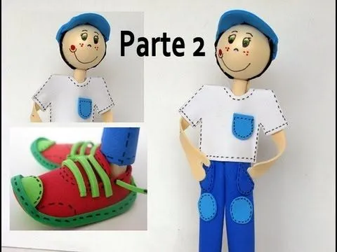 Fofucha - Muñeco de goma eva (foamy) parte 2 - Manualidades para ... Fofucha - Muñeco de goma eva (foamy) parte 2 - Manualidades para ...