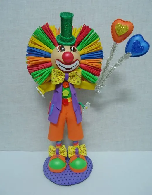 Fofucha Payaso - Planeta Manual | goma eva payasos | Pinterest Fofucha Payaso - Planeta Manual | goma eva payasos | Pinterest