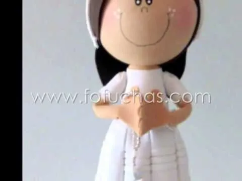 Fofucha Personalizada Primera Comunión - YouTube Fofucha Personalizada Primera Comunión - YouTube