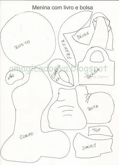 Fofucha planita con bolso y cuaderno para libretas con moldes (de ... Fofucha planita con bolso y cuaderno para libretas con moldes (de ...