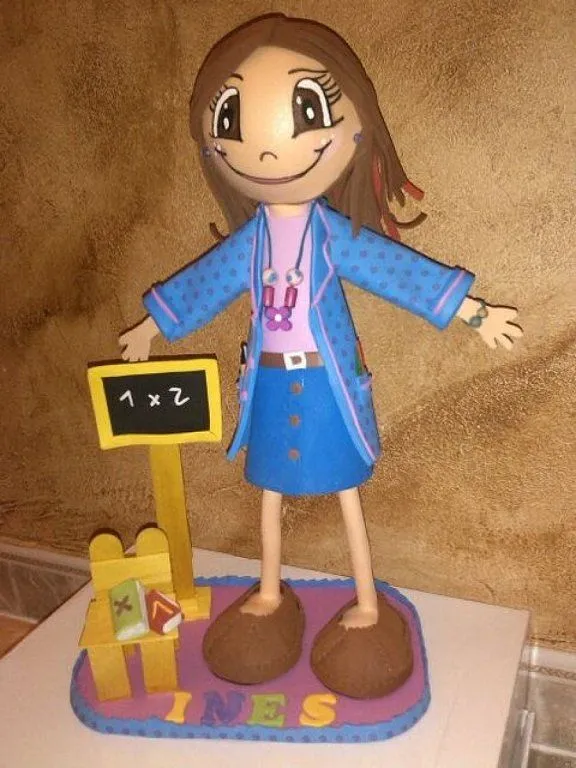 Fofucha maestra infantil patrones - Imagui