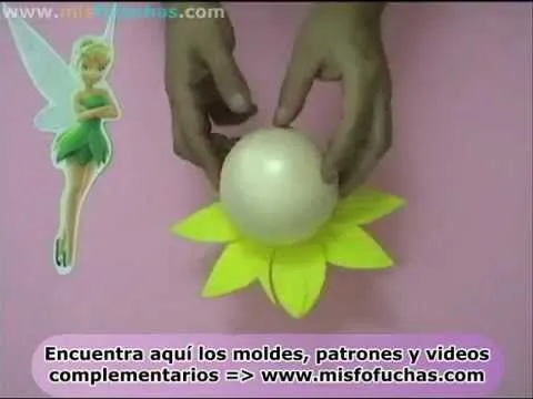 Como hacer fofucha tinkerbell o campanita Hadas y princesas Disney ...