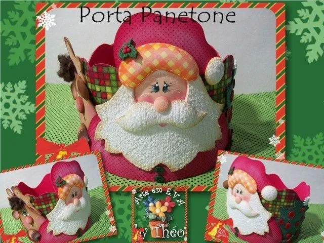 Mis Fofuchas 2013 Artfoamicol: Cesta Porta Panetone Navideña ... Mis Fofuchas 2013 Artfoamicol: Cesta Porta Panetone Navideña ...