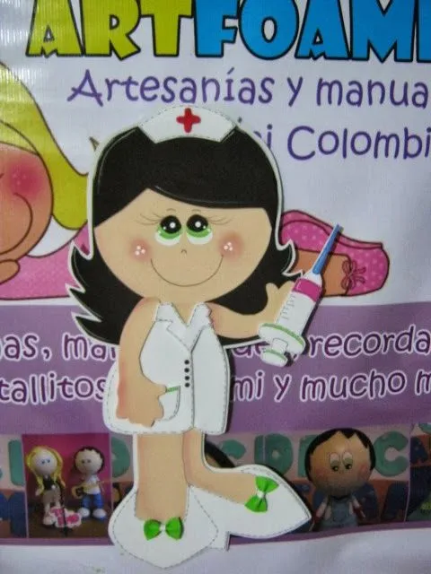 Mis Fofuchas 2013 Artfoamicol: FOFUCHA PLANA ENFERMERA EN FOAMY O ... Mis Fofuchas 2013 Artfoamicol: FOFUCHA PLANA ENFERMERA EN FOAMY O ...