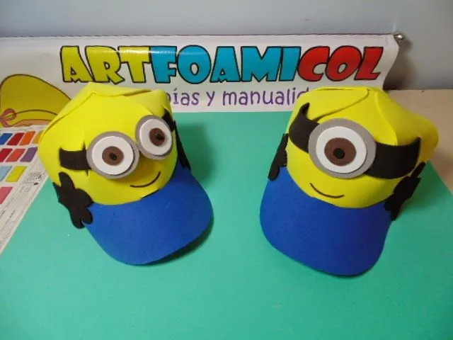 Mis Fofuchas 2013 Artfoamicol: LOS MINIONS GORRAS EN FOAMY SUPER ...