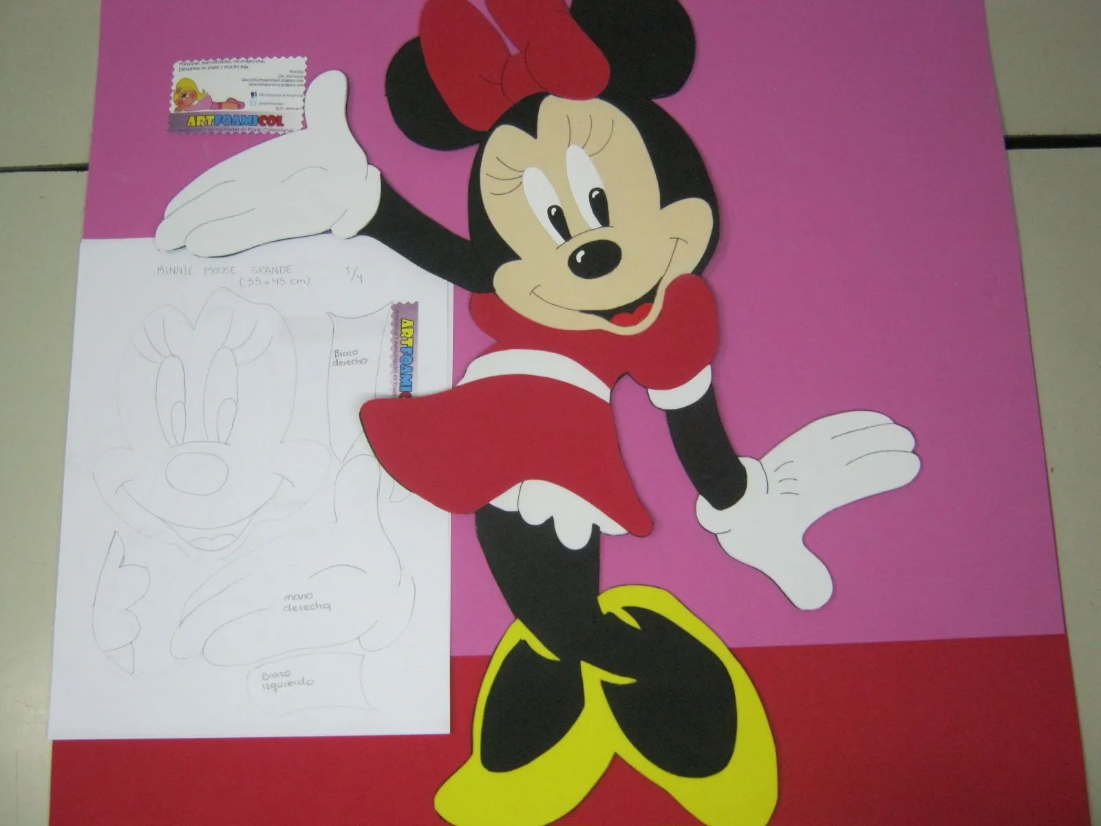 Mis Fofuchas 2013 Artfoamicol: Como Hacer Minnie Mouse En Foamy ... Mis Fofuchas 2013 Artfoamicol: Como Hacer Minnie Mouse En Foamy ...