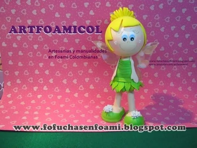 Mis Fofuchas 2013 Artfoamicol: MOLDES PARA FOFUCHA TINKERBELL O ...