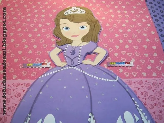 Mis Fofuchas 2013 Artfoamicol: PRINCESA SOFIA DE DISNEY CON MOLDES ...