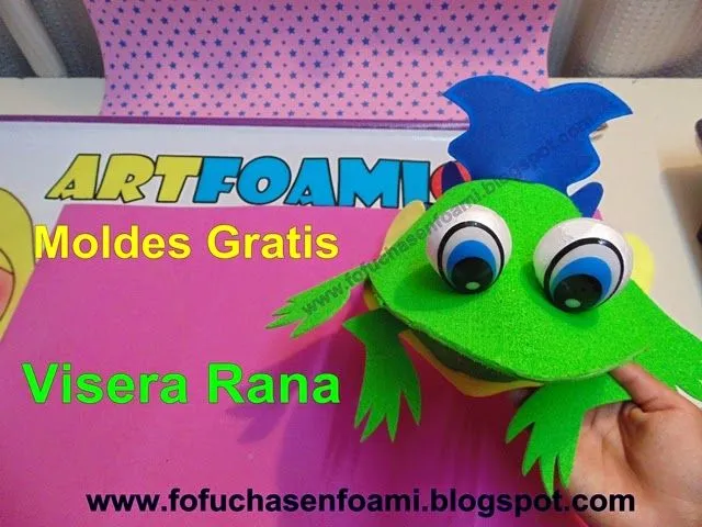 Mis Fofuchas 2013 Artfoamicol: VISERAS DE ANIMALITOS EN FOAMY PARA ...