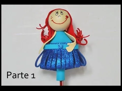 Fofucha punta de lápiz, parte 1 - Manualidades para todos - YouTube