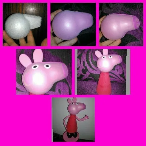 Fofuchas la estrellarosae, paso a paso fofucha peppa pig... | Como ... Fofuchas la estrellarosae, paso a paso fofucha peppa pig... | Como ...